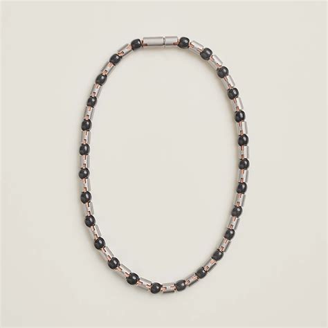 hermes horn necklace size|H Perles necklace .